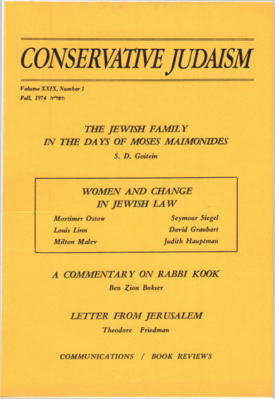 Women and Change in Jewish Law