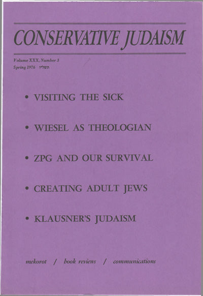 ZPG and the Jewish Problem