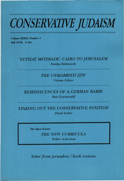 On the Eve of the Holocaust - Reminiscences of a German Rabbi