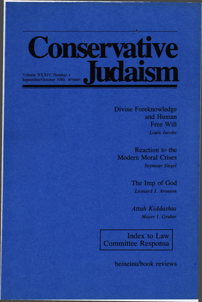 Responsa and Papers of the Committee on Jewish Law and Standards