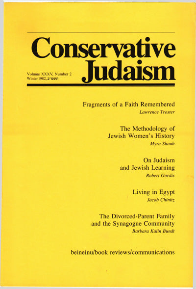 On Judaism and Jewish Learning