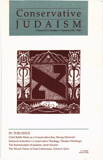 The Feminization of Judaism - Systematic Reversals and Their Meaning in the Formation of the Rabbinic System