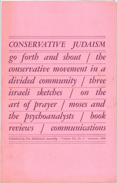 Conservative Judaism in a Divided Community